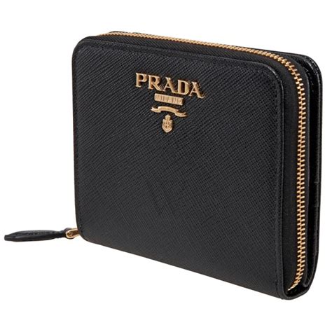 prada black wallet eyelet|Prada wallet black woman.